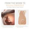 Picture of Knirose Swaddle Blanket Sleep Sack with Arms Up Design 2 Packs, Hands Up Sleeping Sack 3-Way Transitions to Arms-Free Wearable Sleeping Bag for Newborn Baby Boys Girls Snug Fit Calms Startle Reflex
