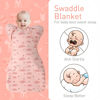 Picture of Knirose Swaddle Blanket Sleep Sack with Arms Up Design 2 Packs, Hands Up Sleeping Sack 3-Way Transitions to Arms-Free Wearable Sleeping Bag for Newborn Baby Boys Girls Snug Fit Calms Startle Reflex