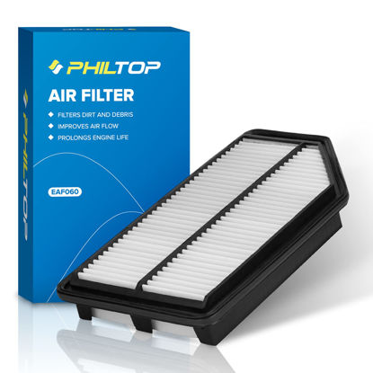 Picture of PHILTOP Engine Air Filter CA11042 Replacement for Honda Odyssey 2011-2017, V6 3.5L, Rigid Panel