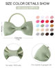 Picture of 40PCS 2 Inches Baby Girls Hair Bows Ties Mini Boutique Elastic Hair Rubber Ribbon Hair Band Accessories for Kids Toddlers Infants (1-40 PCS - Dark color set)