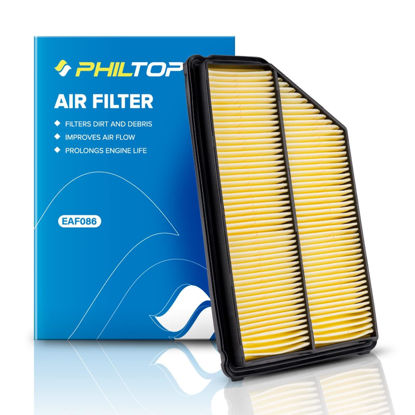 Picture of PHILTOP Engine Air Filter CA9361 Replacement for 2001-2006 Acura MDX (3.5L), 2003-2008 Honda Pilot (3.5L), Rigid panel