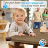 Picture of 8-Pack Corner Protectors Baby Proof, Furniture Corner and Edge Safety Bumpers, Soft Rubber Foam Cushion Covers, 3M Taped Corner Guards, Baby Child Proofing Pads, Table Corner Protectors, Brown