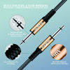 Picture of Augioth Guitar Cable 20 ft, Stage Electric Instrument Bass Cable AMP Cord 1/4 Straight to Straight Black