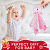 Picture of Pro Goleem Loveys for Babies - Soft Security Blanket Baby Snuggle Toy Newborn Stuffed Animals Baby Gifts for Girls, Pink Fox 16 Inch