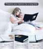 Picture of Popotop Photo Album Self Adhesive with Picture Display Window,40 Pages DIY Scrapbook Album for 4x6 8x10 Picture,Linen Cover Memory Book for Baby Wedding, with Scraper and Metallic Pen