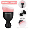 Picture of TEUOPIOE Car Interior Cleaning Brush,Auto Soft Hair Car Brush, Car Interior Dust Brush,Car Accessories for Car Dashboard, Air Conditioning Vents,Car Interior Brush for Keyboard Cleaner(Pink White)