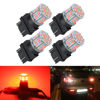 Picture of iFunyLED 4PCS 3157 LED Bulb Brake Tail Light 12V-24V Super Bright 3156 3056 3057 3047 LED Replacement Light Kit Set for Car Tail Brake Turn Signal Lights - Brilliant Red