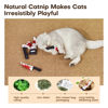 Picture of Potaroma 4Pcs Cat Toys Catnip Crinkly Sound Toy, Horror Knife-Shaped Kitten Bite Kicker Toys, Indoor Exercise 7.5 Inches for All Breeds