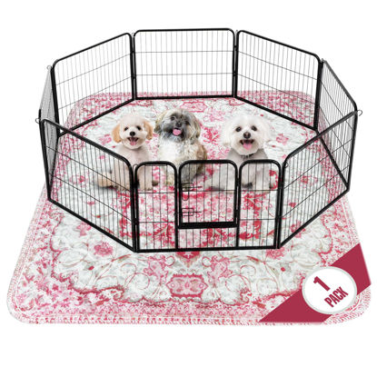 Picture of PUPIBOO Washable Pee Pads for Dogs - XXL (1 Pack) 6 FT X 6 FT Super Absorbent Reusable Puppy Training Pads - 100% Waterproof, Leak-Proof & Non-Slip Whelping Pads for Pet Housebreaking