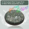 Picture of JYTMUS Steel Tongue Drum 11 Notes 6 Inches Rain Drum for Outside with Drum Bag, Music Book, Drum Mallets, Mallet Holder, Finger Picks and Stickers, Steel Drum for Yoga, Meditation, Prenatal Education