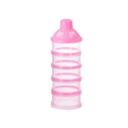 Picture of Accmor Formula Dispenser On The Go, 5 Compartments Stackable Formula Container for Travel, Baby Milk Powder Kids Snack Container, BPA Free