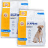 Picture of Arm & Hammer for Pets Female Dog Diapers, Size Large, 24 Count UltraAbsorbent, Adjustable Girl Dog Diapers with Leakproof Protection and Wetness Indicator (Pack of 2)