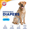 Picture of Arm & Hammer for Pets Female Dog Diapers, Size Large, 24 Count UltraAbsorbent, Adjustable Girl Dog Diapers with Leakproof Protection and Wetness Indicator (Pack of 2)