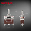 Picture of DaierTek Waterproof Momentary Toggle Switch 12V DC 20A Heavy Duty Marine SPDT Switch Rocker 3 Way (ON)-Off-(ON) 250V AC 15A with Weatherproof Boot Cap Cover for Auto Car Boat -4pcs