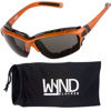 Picture of WYND Blocker Motorcycle Riding Glasses Extreme Sports Wrap Sunglasses, Orange, Smoke
