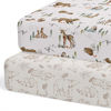 Picture of 2-Pack Crib Sheet for Standard Crib & Toddler Mattress (Magic Forest) - Premium Fitted Baby Crib Sheets - Buttery Soft Cotton Blend - Crib Mattress Sheets Fitted - Baby Bed Sheets