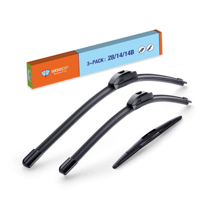 Picture of 28"+14"+14"(14-B) OE Quality Windshield Wiper Blades for Honda Fit 2020-2009 For My Car