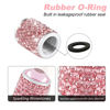 Picture of Alpmosn Car Wheel Tire Valve Caps, 4 PCS Bling Tire Valve Caps, Crystal Tire Caps Shinny Rhinestone for Women, Universal Car Dustproof Tire Valve Caps for Cars, Trucks, SUV and Motorcycles (Pink)
