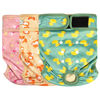 Picture of Langsprit Washable Female Dog Diapers - Doggie Reusable Diapers for Doggy Puppy Female in Period - Highly Absorbent Dog Heat Panties (Flamingo Dog Duck) L