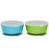 Picture of WeeSprout Suction Bowls for Baby & Toddlers (Set of 2) - 100% Silicone w/Plastic Lid - Leak Proof Feeding Supplies - Dishwasher & Microwave Safe Infant Dinnerware w/Extra Strong Base