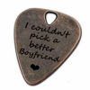 Picture of JUPPE Birthday Gifts For Boyfriend, I Cloudn't Pick A Better Boyfriend Guitar Pick, Bronze Metal Music Gifts For Boyfriend (I Cloudn't Pick A Better Boyfriend)