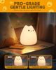 Picture of loatme Night Light for Kids, Cute Cat Squishy Silicone Lamp with 2 Levels of Brightness, Kawaii Touch Nightlight for Room Decor, Perfect Gifts for Baby, Girl, Boy, Toddler, Nursery