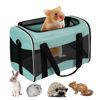 Picture of Small Animal Travel, Carrier for Hedgehog Rat Parrot Bird Guinea Pig, Lizards Carrier, Soft Sided Travel Carrier Portable Guinea Pig Travel Carrier Up to 10 Lbs (15 * 10 * 10, Green)