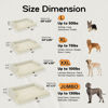 Picture of Large Dog Bed Orthopedic Washable: Extra XL XLarge Big Dog Bed with Washable Bolster & Memory Foam Couch Sofa - Waterproof with Removable Cover - Beige Dog Bed