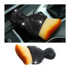 Picture of zipelo Auto Interior Dust Brush, Car Detailing Cleaning Brush with Diamond, Bling Handle Soft Bristles Dusting Tool, Scratch Free Dirt Clean Brushes for Vehicle Dashboard, Air Conditioner Vent (Black)