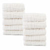 Picture of MUKIN Baby Washcloths - Natural Cotton Baby Wipes - Soft Newborn Baby Face Towel for Sensitive Skin- Baby Registry as Shower, 10 Pack 12x12 inches (White)