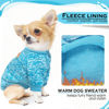 Picture of 2 Pieces Dog Sweaters for Small Dogs Fall Dog Clothes Male Winter Fleece Puppy Sweaters Warm Thick Outfit Pet Small Dog Sweater for Boy Girl Dogs Yorkie, Chihuahua, Bulldog, Dachshund, Pug,Large