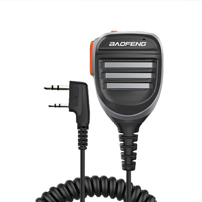 Picture of BAOFENG Mic,Radio Mic Reinforced Cable and Rain Shoulder Handheld Compatible UV-5R BF-F8HP 5RM UV-21R K5PLUS GM-15 Pro UV-5G Plus GM-5RH UV-17R TD-H3 TD-H8 UV-K5