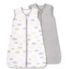 Picture of TILLYOU Sleep Sack 0-6 Months - 0.5 TOG Summer sleep sacks with 2-Way Zipper, Lightweight Cotton Baby Sleepsack 2 Pack, Gray Grown