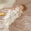 Picture of TILLYOU Sleep Sack 0-6 Months - 0.5 TOG Summer sleep sacks with 2-Way Zipper, Lightweight Cotton Baby Sleepsack 2 Pack, Gray Grown