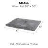 Picture of Furhaven Waterproof Throw Blanket for Dogs & Indoor Cats, Washable - Shaggy Plush Calming Long Faux Fur & Velvet Dog Blanket - Gray, Small
