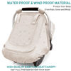 Picture of Waterproof Baby Car Seat Cover，YVMVDV Patented Cold Weather Carseat Cover for Babies,Infant Car Seat Cover Canopy for Boy Girls, Keeps Babies Warm and Cozy (Beige)