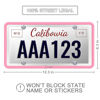 Picture of QiqaMole 2 Pack Silicone License Plate Frame Front Back License Plate Cover License Plate Bracket Holder Rust-Proof, Rattle-Proof, Weather-Proof, for US CA Standard Cars (Purple)