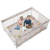 Picture of Baby Playpen,Playpen, Playpen for Babies and Toddlers, Play Pen for Kids, Play Pens for Babies and Toddlers for Apartment (71 * 47 Gray playpen Without mat)