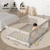 Picture of Baby Playpen,Playpen, Playpen for Babies and Toddlers, Play Pen for Kids, Play Pens for Babies and Toddlers for Apartment (71 * 47 Gray playpen Without mat)