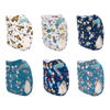 Picture of ALVABABY Cloth Diapers One Size Adjustable Washable Reusable for Babies 6 Pack with 12 Inserts 6DM92