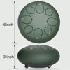 Picture of Rain Drum for Outside,6 Inches 8 Notes Rain Drum for Garden Instrument, Drum Rain Chime Waterproof, Rain Drum Outdoor, with Drum Bag, Music Book, Drum Mallets (Navy Blue)