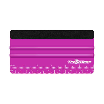 Picture of TECKWRAP Professional Squeegee Tool for Vinyl Decals, Inkjet Vinyl Sticker Paper,and Wallpaper - 6"x2.9", Scratch-Free Application (Pitaya)