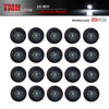 Picture of TMH (Pack of 20) 3/4 Inch Smoked Lens White LED DC 12V Round Side Marker Light Indicator Clearance Lamp Bullet Shape Universal for Trailer Truck RV Cab Bus Van Tow Flatbed Pickup Waterproof