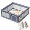 Picture of Baby Playpen with Mat, 50x50 Inch Playpen with Mat Waterproof for Babies and Toddlers Play Pen Playards Safety Gate Fence Active Center Indoor