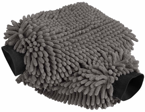 Picture of AIDEA Car Wash Mitt Microfiber-2Pack, Scratch-Free& Lint-Free, Premium Chenille Microfiber Wash Mitt-Grey Regular Size (7.12''X10.14'')