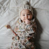 Picture of mushie Muslin Baby Swaddle Blanket | 100% Organic Cotton (Retro Flowers)