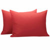 Picture of NTBAY Zippered Toddler Pillowcases Set of 2, 100% Brushed Microfiber 13x18 Pillowcases, Super Soft and Cozy Travel Kids Nursery Pillow Cases, 13x18 Inches, Wine Red
