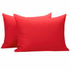 Picture of NTBAY Zippered Toddler Pillowcases Set of 2, 100% Brushed Microfiber 13x18 Pillowcases, Super Soft and Cozy Travel Kids Nursery Pillow Cases, 13x18 Inches, Red