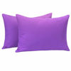 Picture of NTBAY Zippered Toddler Pillowcases Set of 2, 100% Brushed Microfiber 13x18 Pillowcases, Super Soft and Cozy Travel Kids Nursery Pillow Cases, 13x18 Inches, Purple