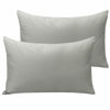 Picture of NTBAY Microfiber Toddler Pillowcases with Envelope Closure, 2 Pack 100% Brushed Microfiber Super Soft Travel Kids Nursery Pillow Cases, 14"x20" Fits Pillows Sized 12"x16" 13"x18" 14"x19", Smoke Grey